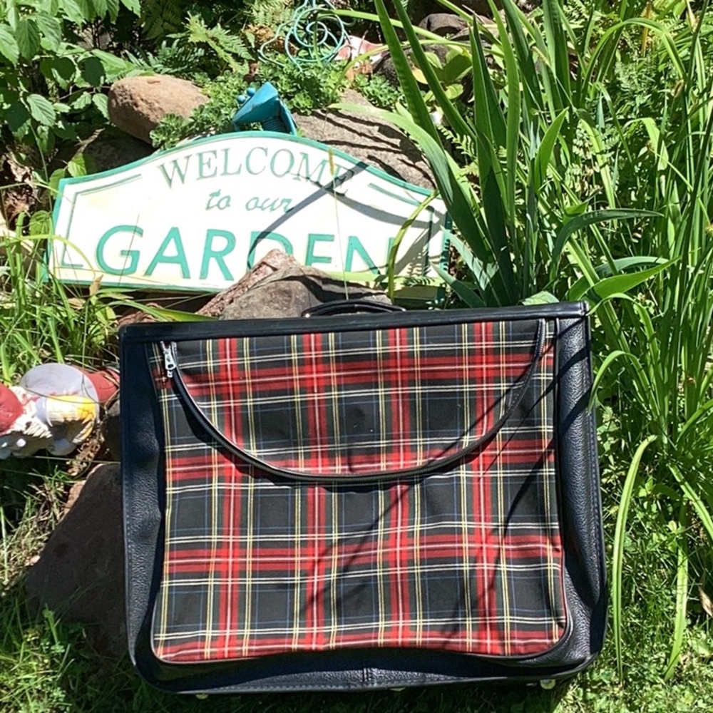 🏴󠁧󠁢󠁳󠁣󠁴󠁿 Vintage SCOTCH PLAID Garment Bag GORGEOUS VINTAGE CONDITION